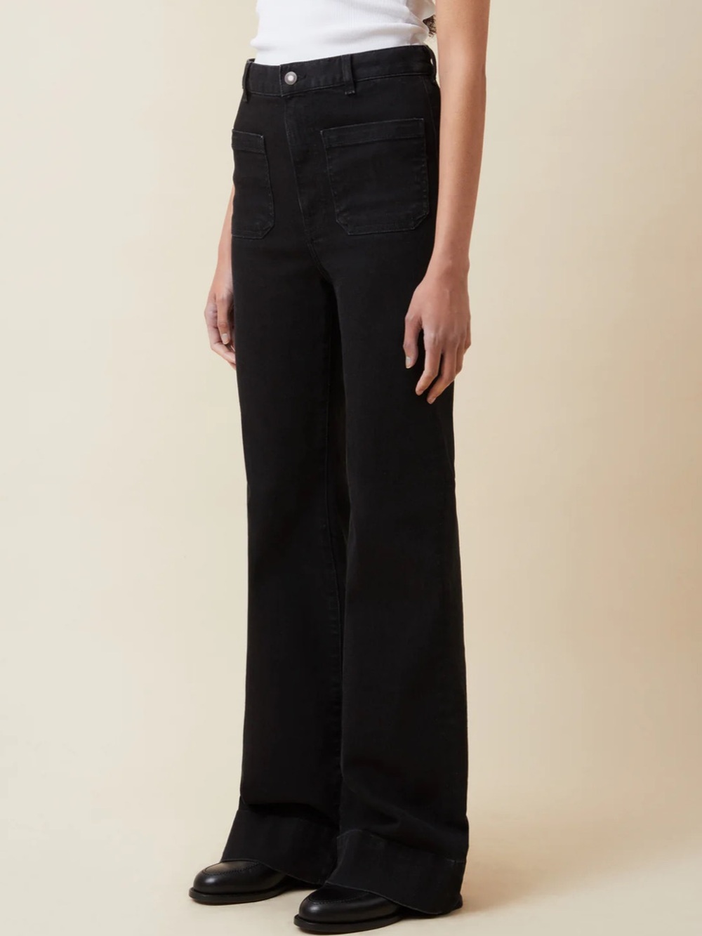 JEANERICA St Monica Black 2 Weeks High-Rise Wide-Leg Women's Jeans Size 29 - Picture 13 of 13